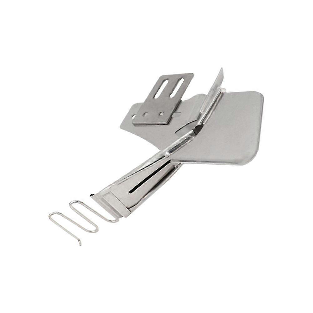 Flat Seam Folder Sewing Machine Binder Binding Attachment 2Pcs Silver