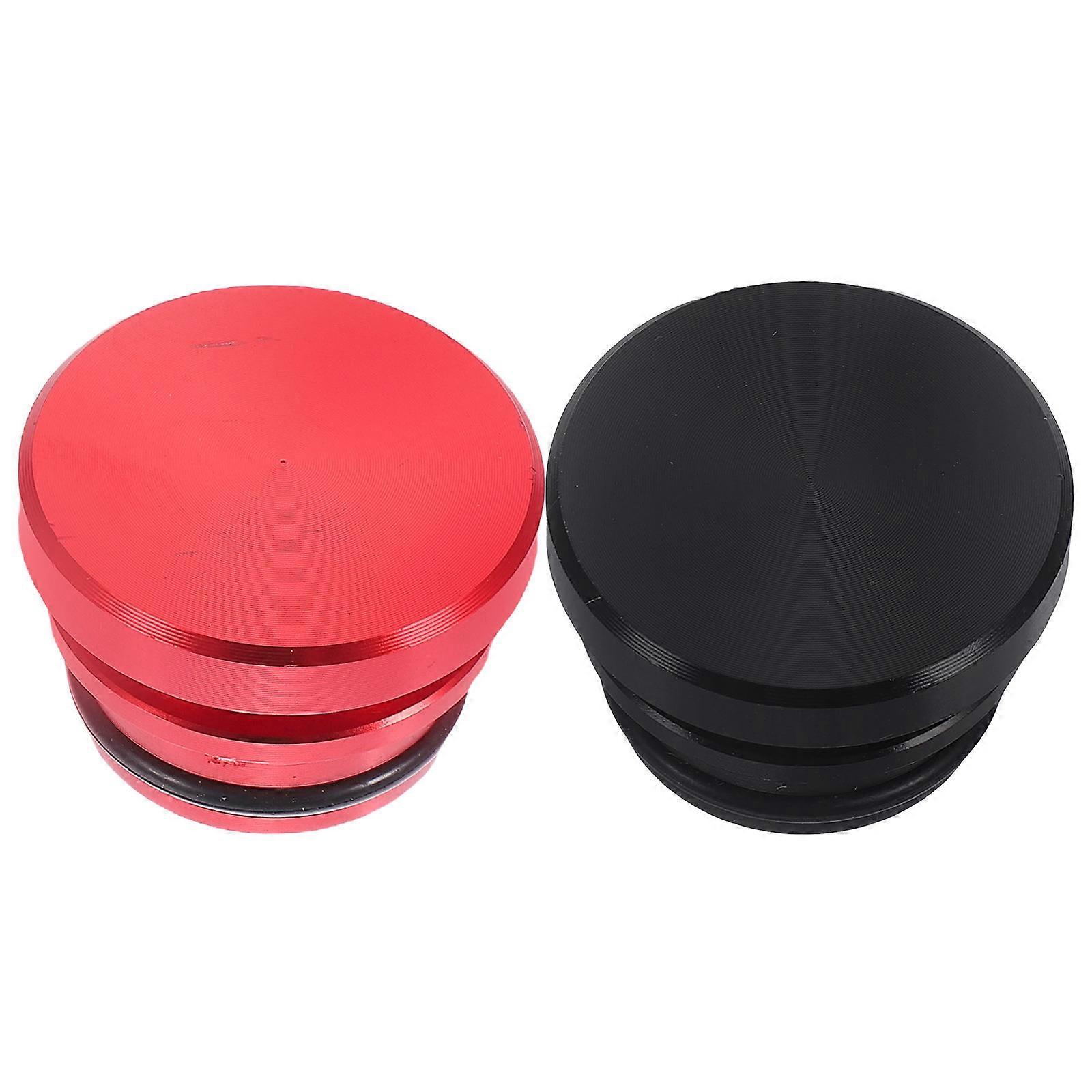 Car Lighter Covers 6Pcs Aluminum Alloy Round For Car Use Debris-Proof Socket Covers