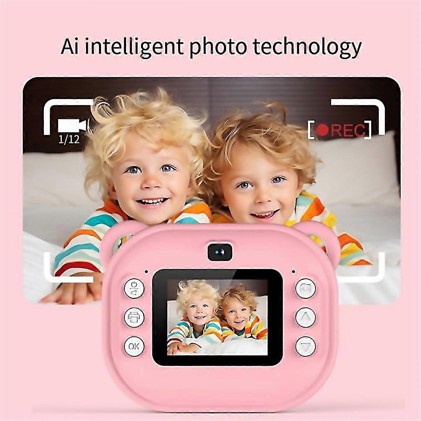 For Children Print Camera Dual Camera Onetouch Printable Camera Blue