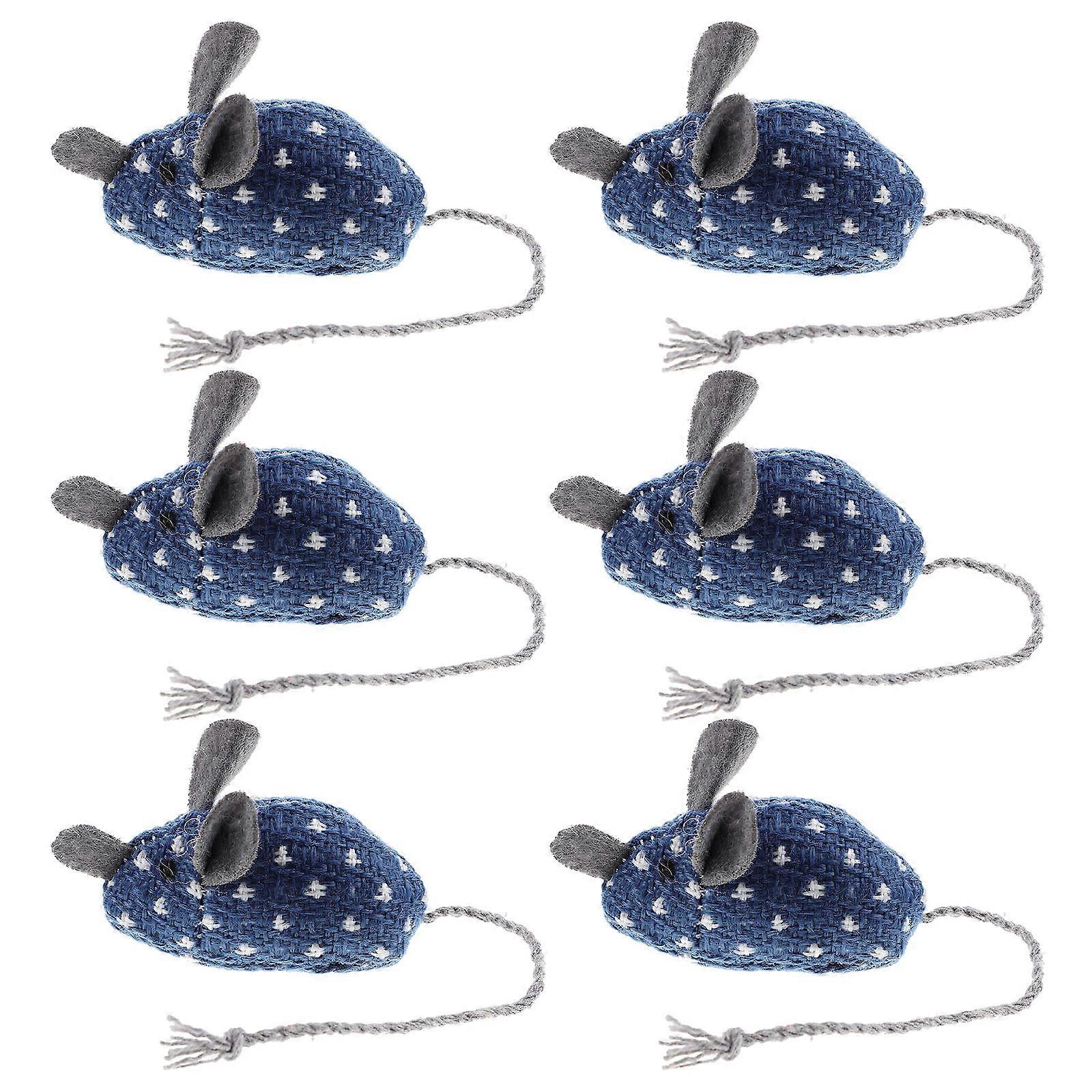 Interactive Catnip Mouse Toy 12 Pcs Physical Exercise Kitten Supplies Stimulate Hunting Instincts