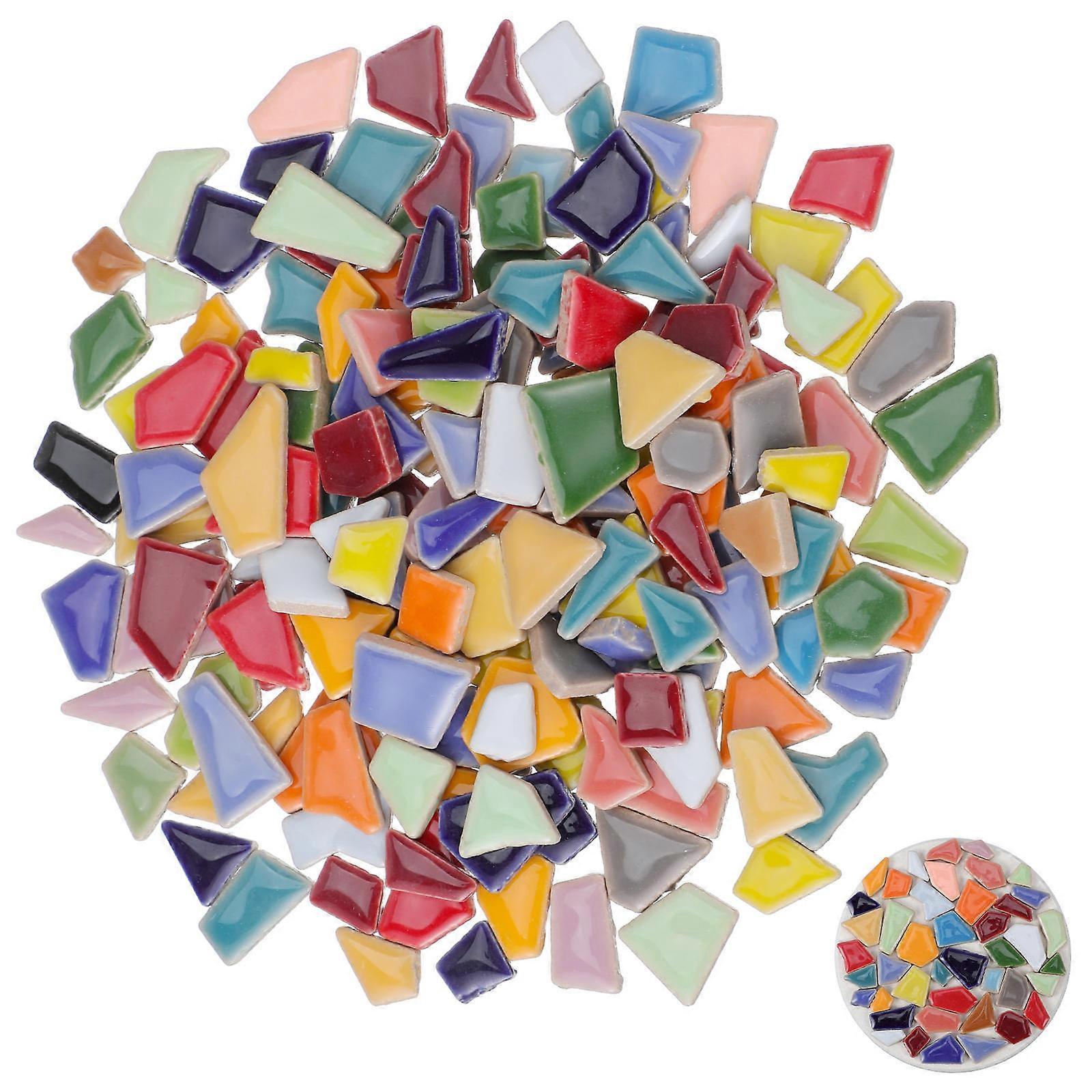 Vibrant DIY Ceramic Tiles For Home And Garden Decoration 6 Pcs Assorted Colors