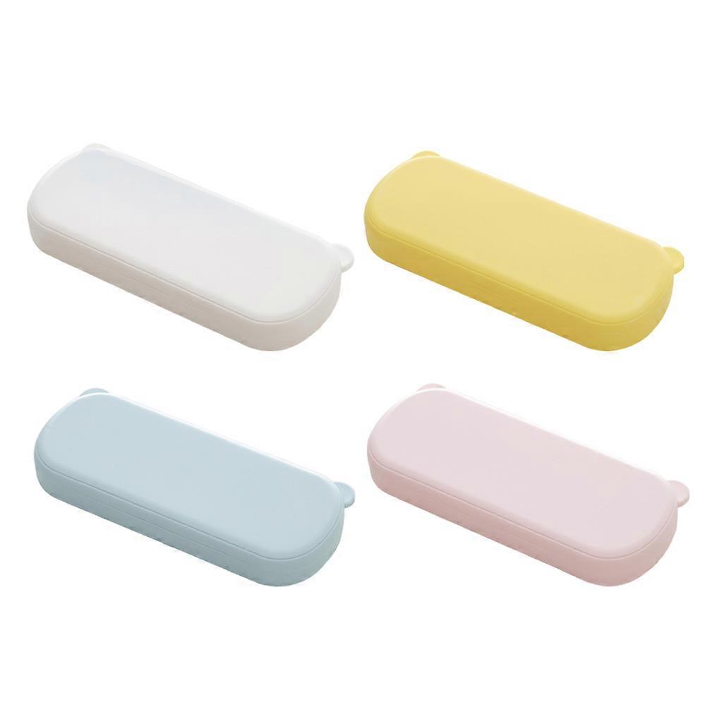 20Pcs Pen Case Organizer Rectangular Simple Bear Pencil Case With Compartments Ideal For Office Home Storage