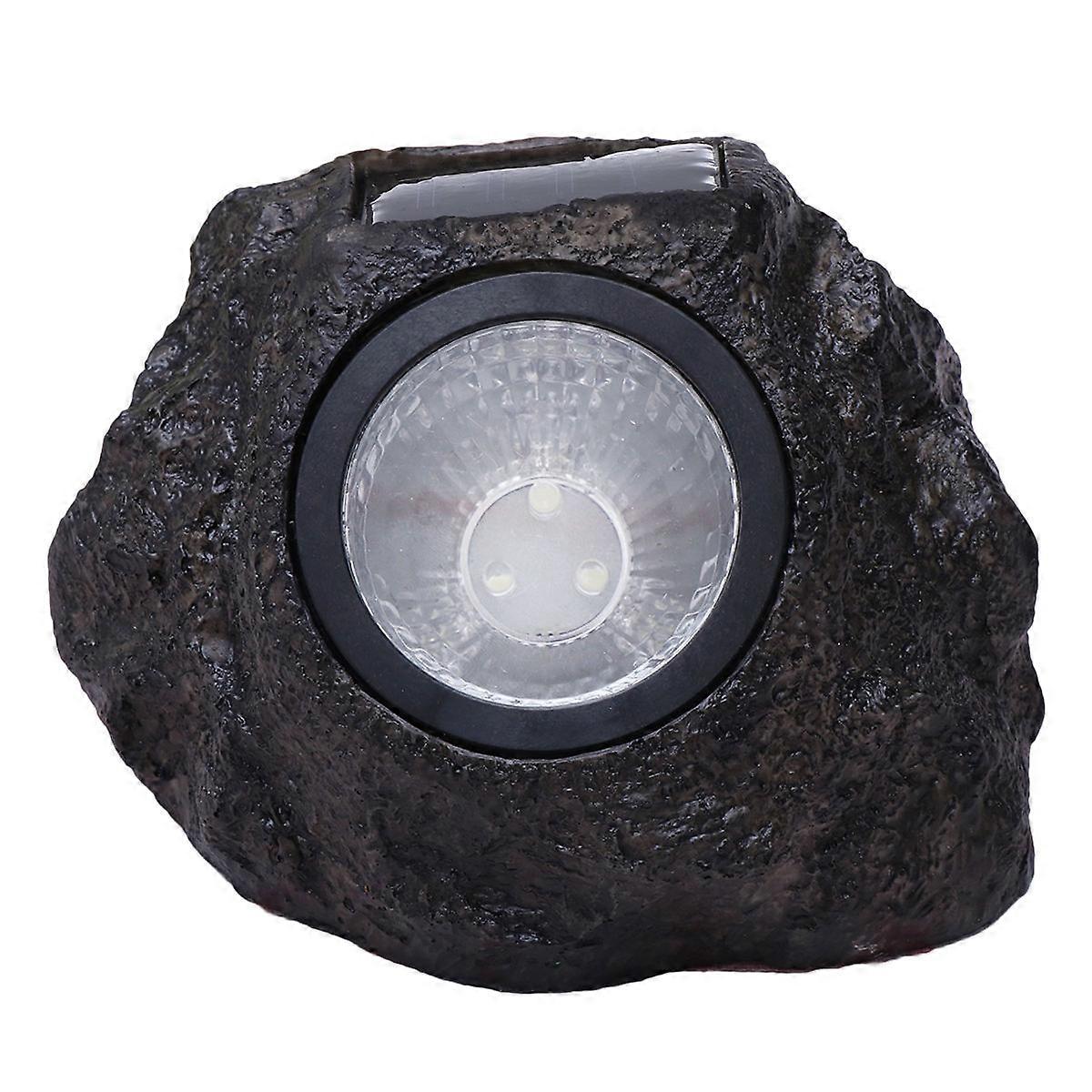 Black 3Pcs Solar Powered LED Shape For Lawn Yard Landscape Outdoor Use Waterproof Function