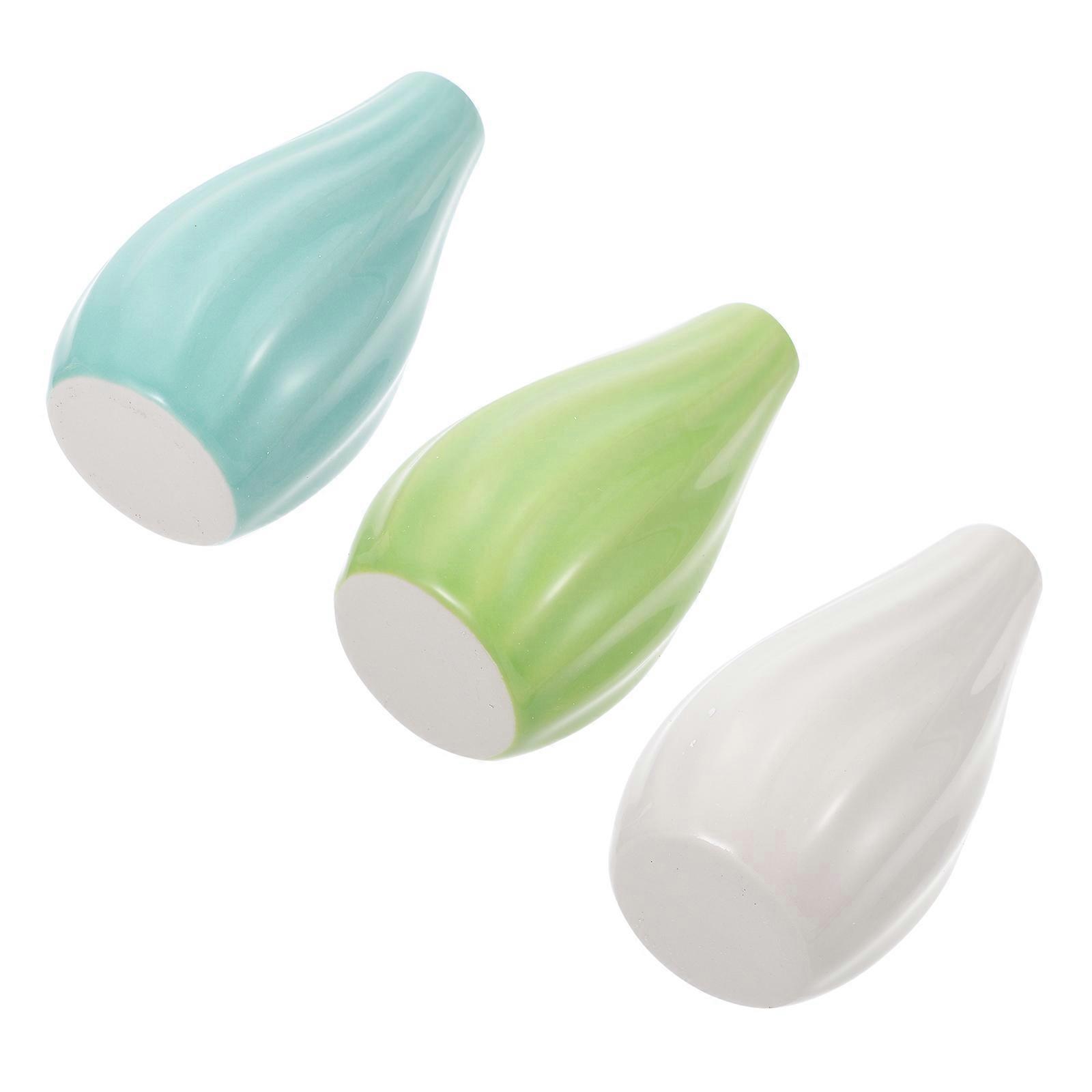 Hydroponic Vase Desktop Ceramics Vase for Storage 6Pcs Assorted Colors