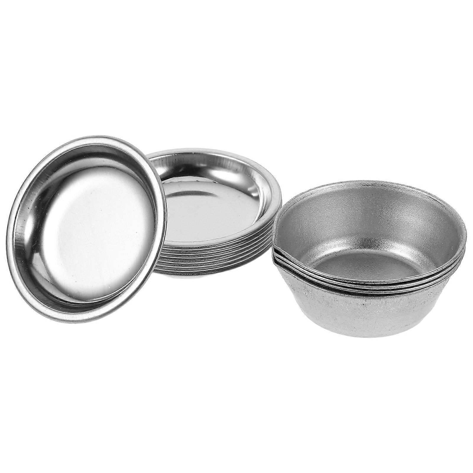 Round Mixing Palette Iron Paint Trays for Model Painting 3Sets with Spout