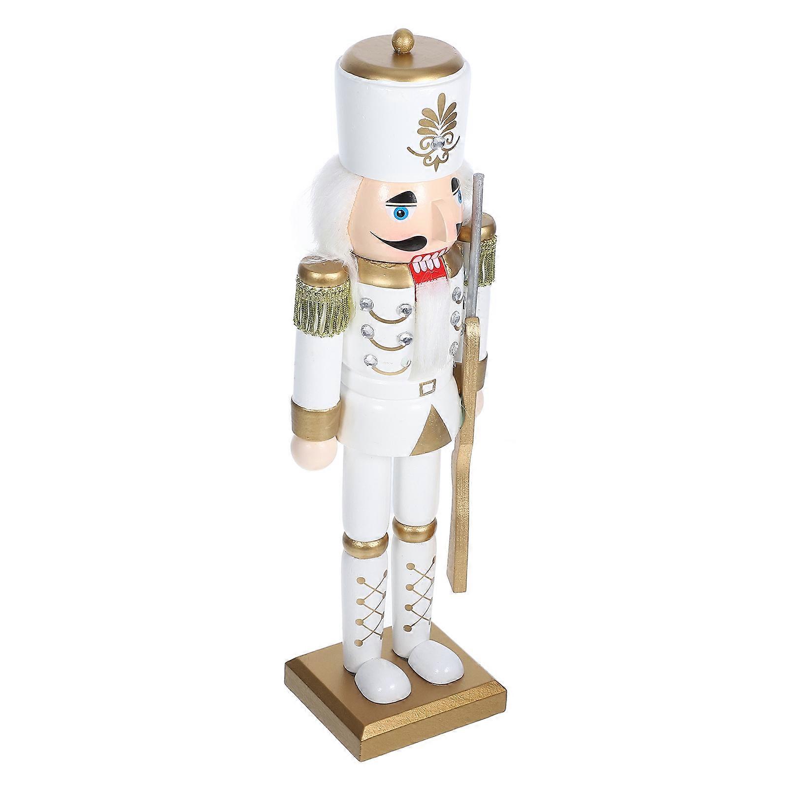 Christmas Nutcracker Wooden Figurine Nutcracker for Decoration 4Pcs