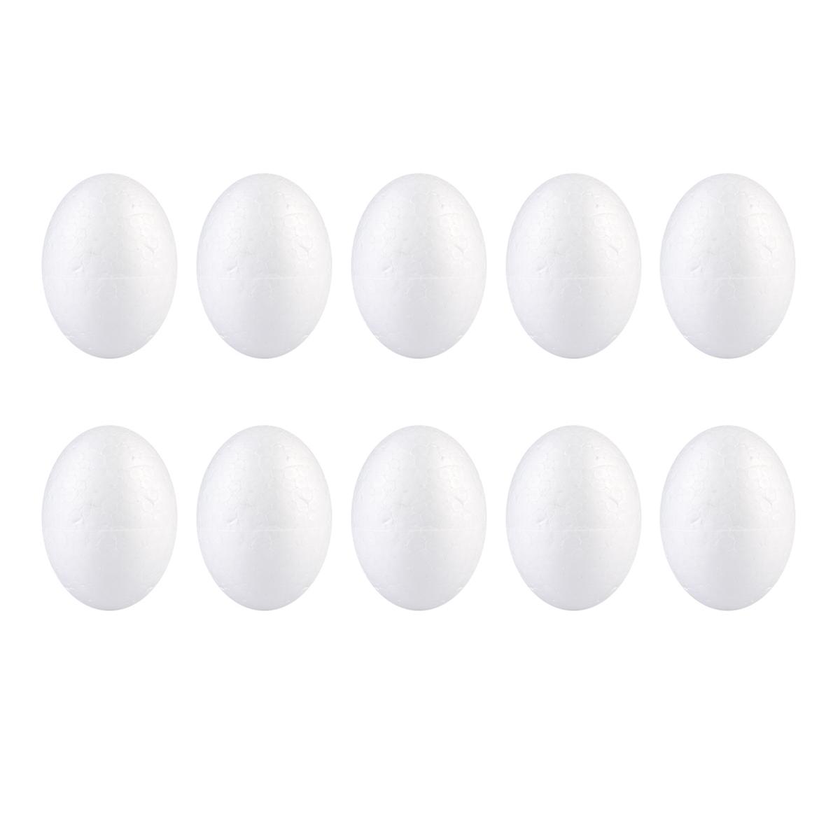 White Eggs for Decorating Foam 200Pcs for DIY Easter Crafts