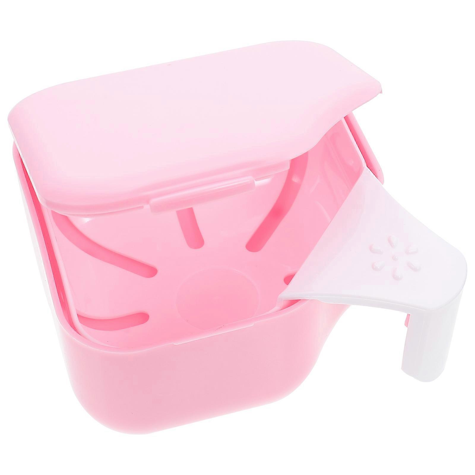 Pink Orthodontic Denture Holder for Storage Use Convenient False Tooth Box
