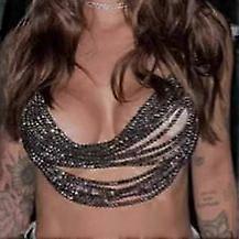 L5003Y Cadena de pecho multicapa con perlas, cadena de pecho