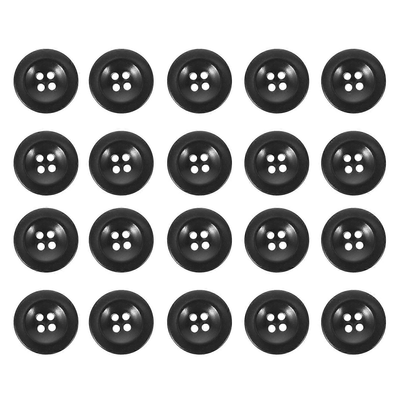 DIY Four Hole Sewing Buttons Wood Coat Button 80Pcs