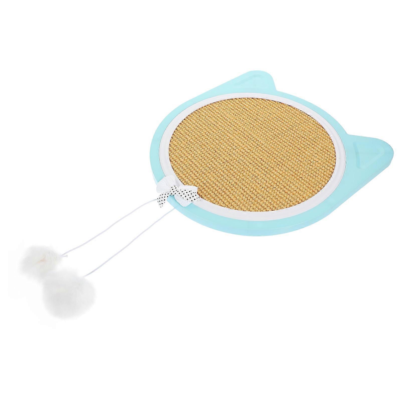 Blue Sisal Cat Scratcher for Scratch Training with Suction Cup