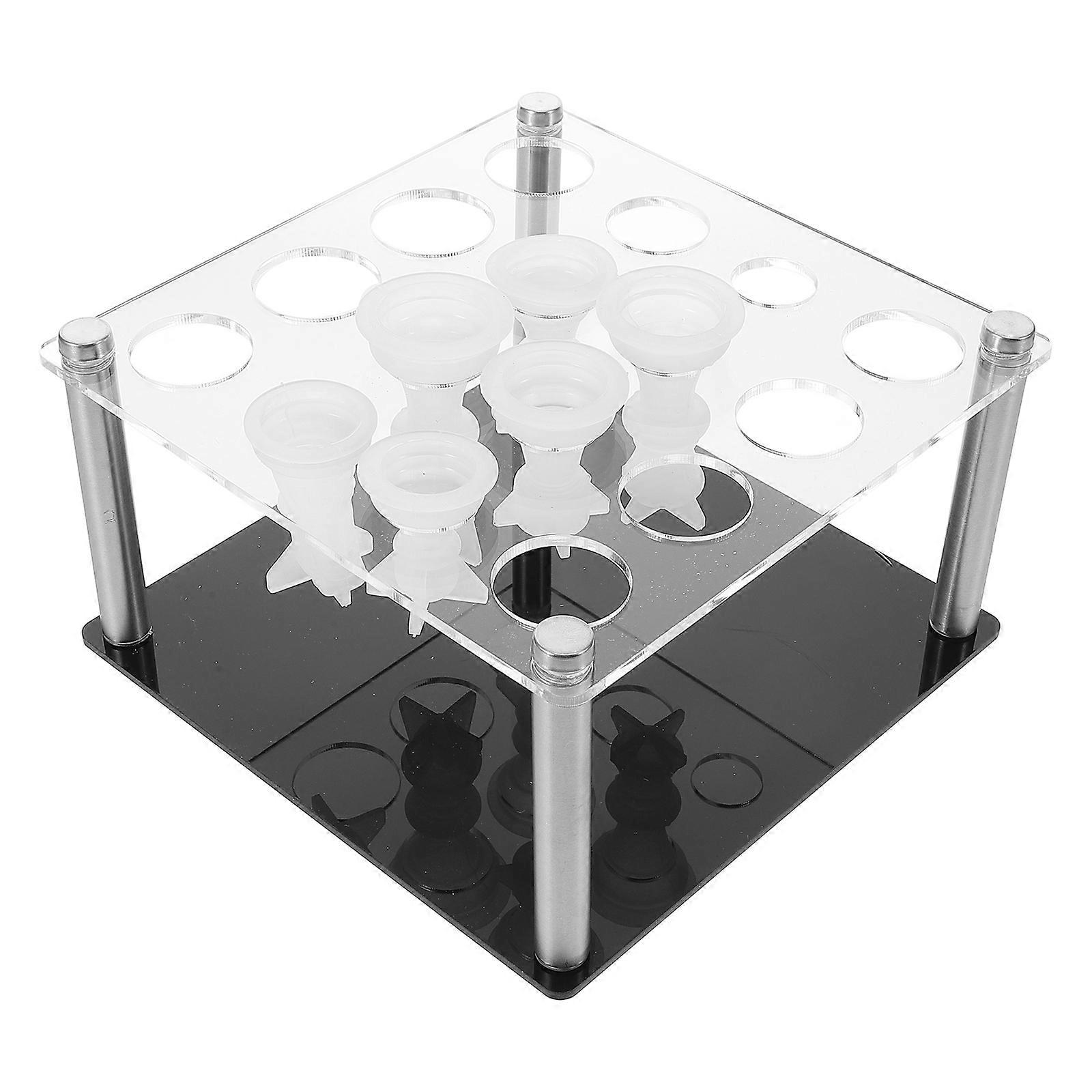Acrylic Chess Piece Stand And Mold Storage For Chess Making DIY Enthusiasts 3 Sets With Sleek And Modern Design