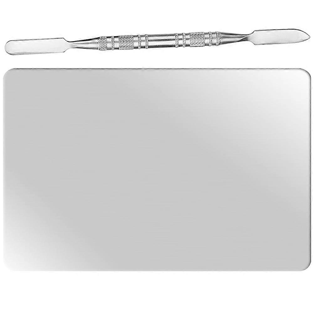 Makeup Plate Professional Cosmetic Mixing Plate with Spatula 4Sets