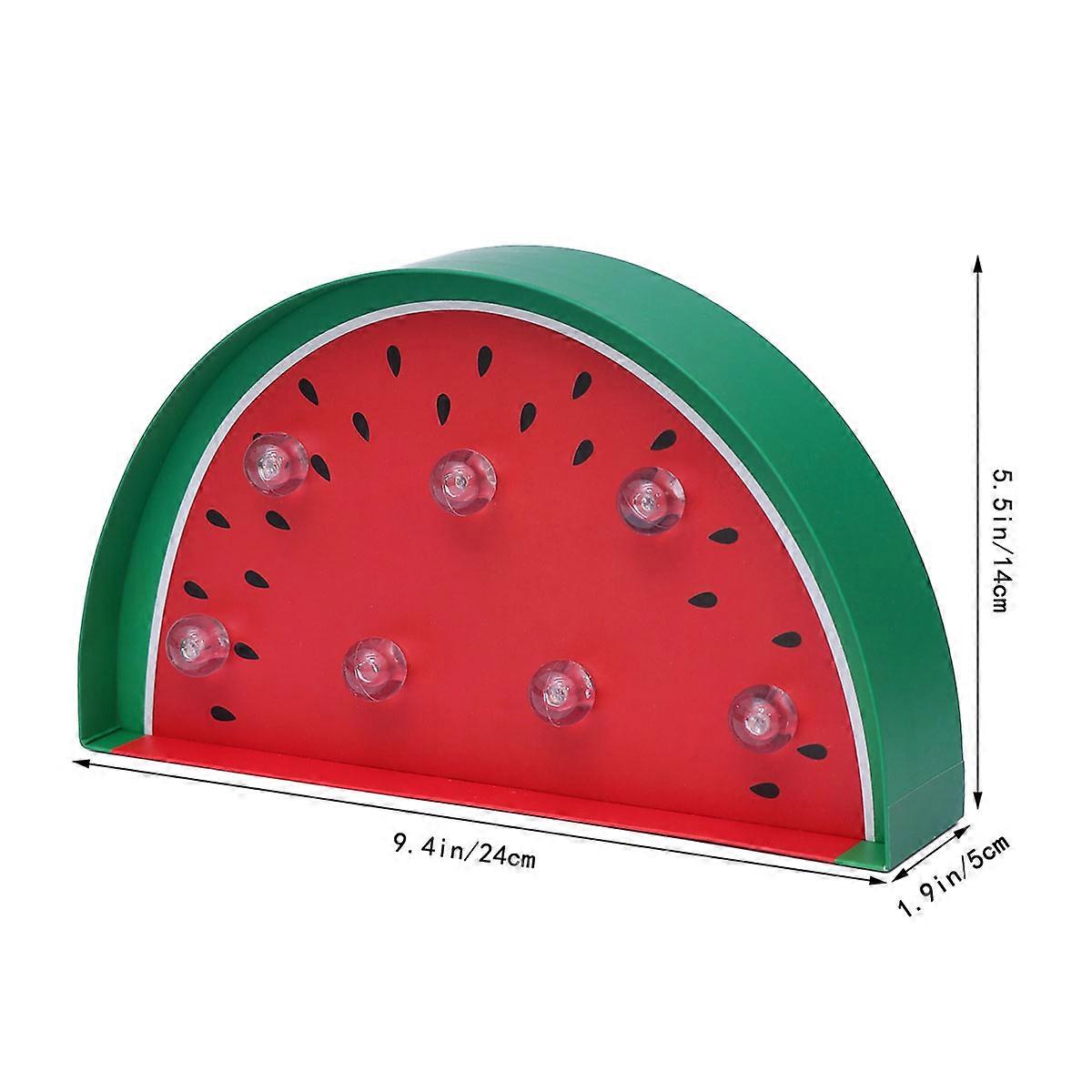 Colourful Lights Pretty Lamp for Decoration 4Pcs Watermelon Shaped LED