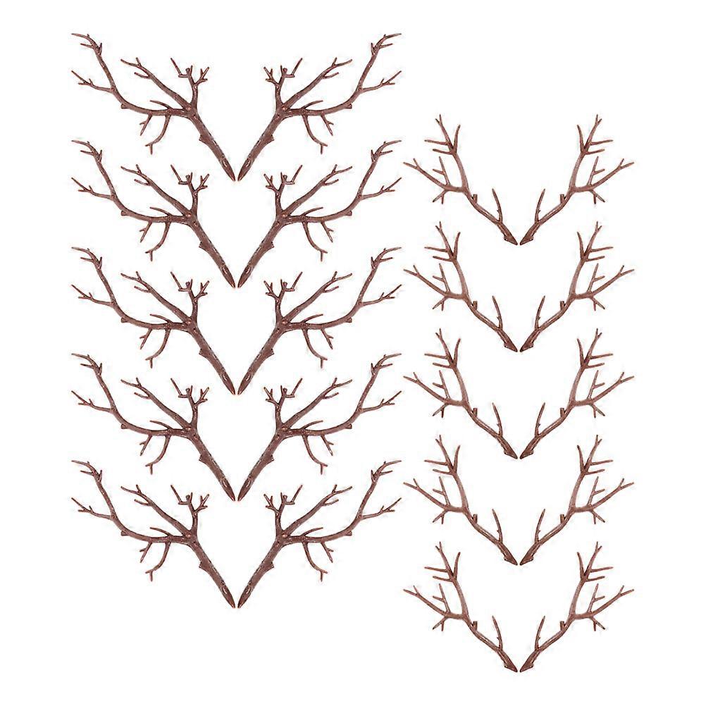 Plastic Antler Branches for DIY Use 20Pcs Artificial Branches for Flower Arrangement