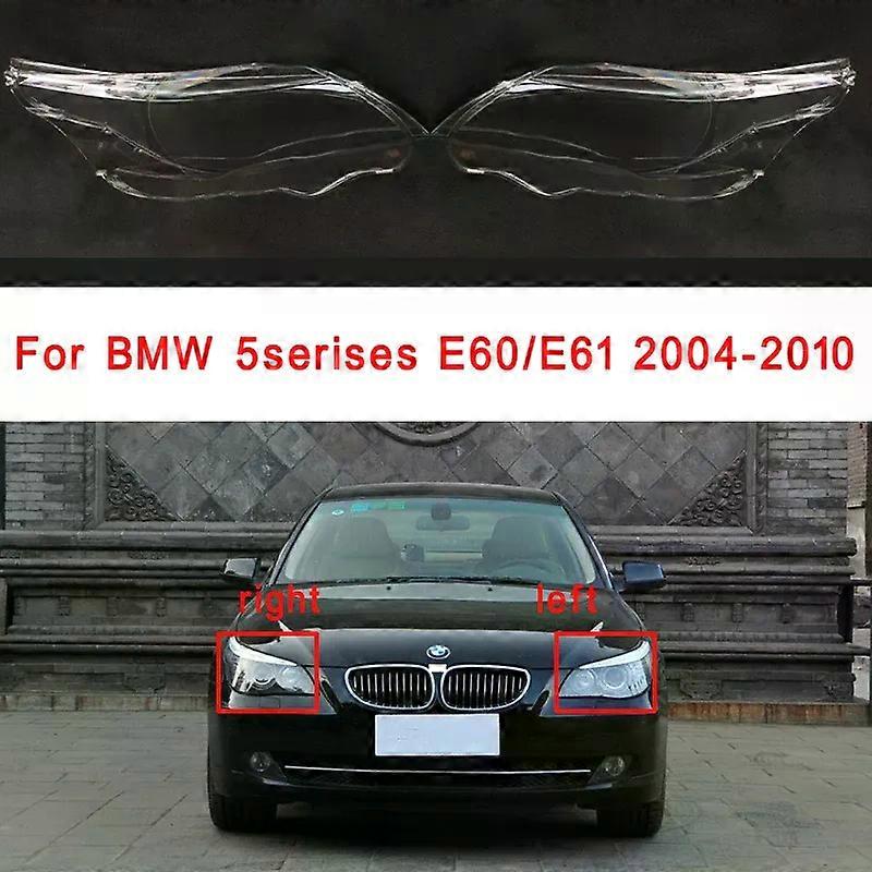 Apply Car Front Headlight Cover Lens Glass Headlamps Transparent Lampshade Lamp Shell Masks For BMW 5series E60 2004-2010