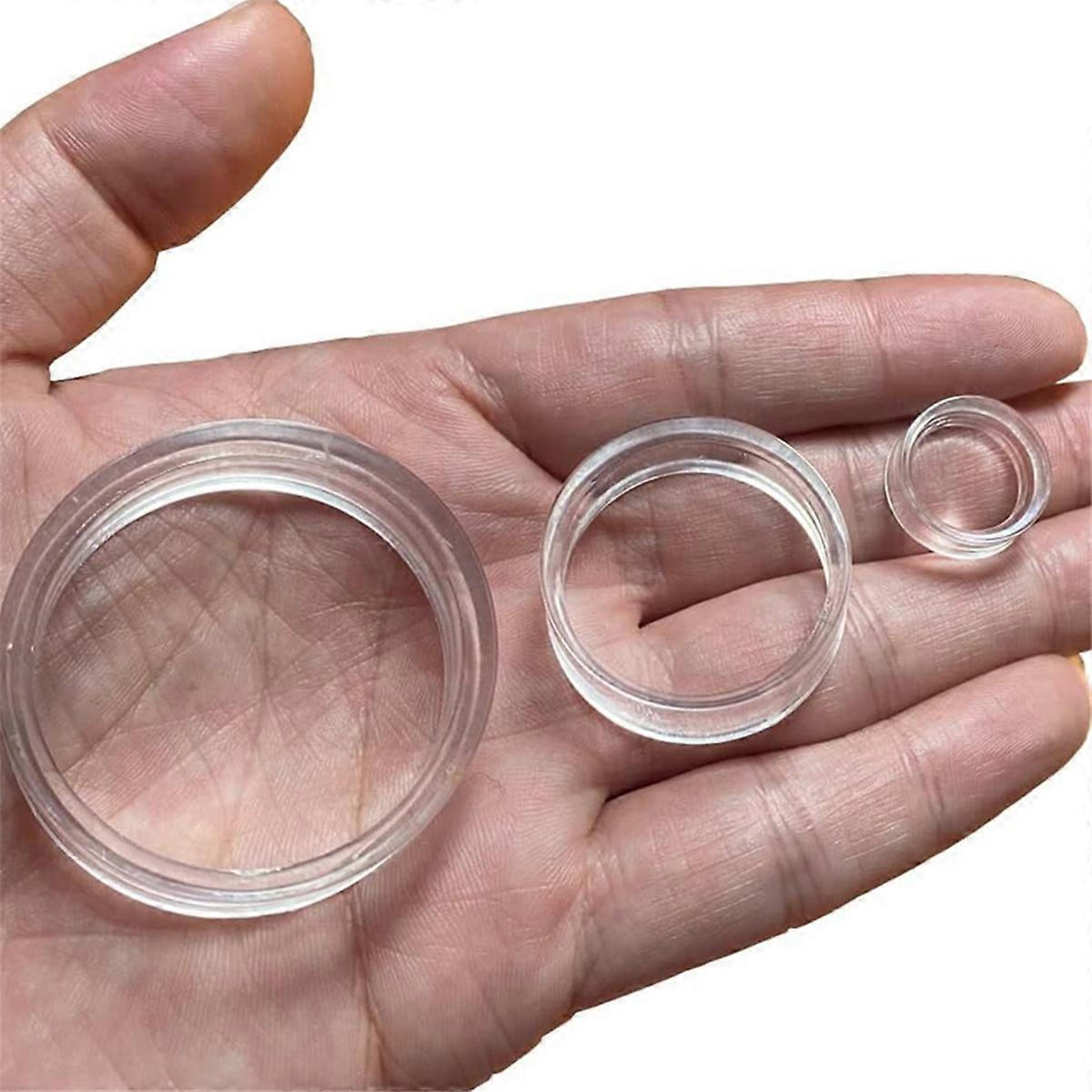 105 PCS (3 Sizes Each 35) Sphere Stand,Clear Mini Ball Stand