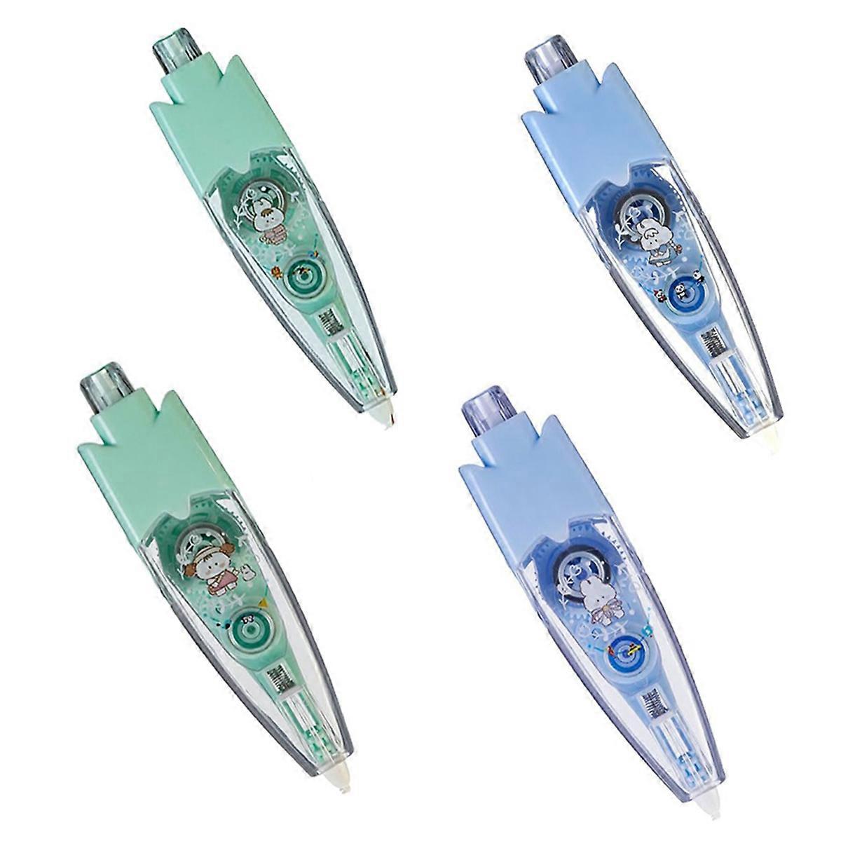4PCS Cartoon Pattern Decorative Tape, DIY Lace Correction Tape
