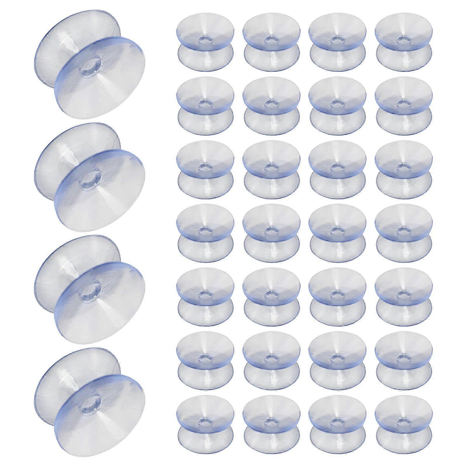 Double-Sided Suction Transparent Rubber Pads for Glass 100Pcs Set for Table Use