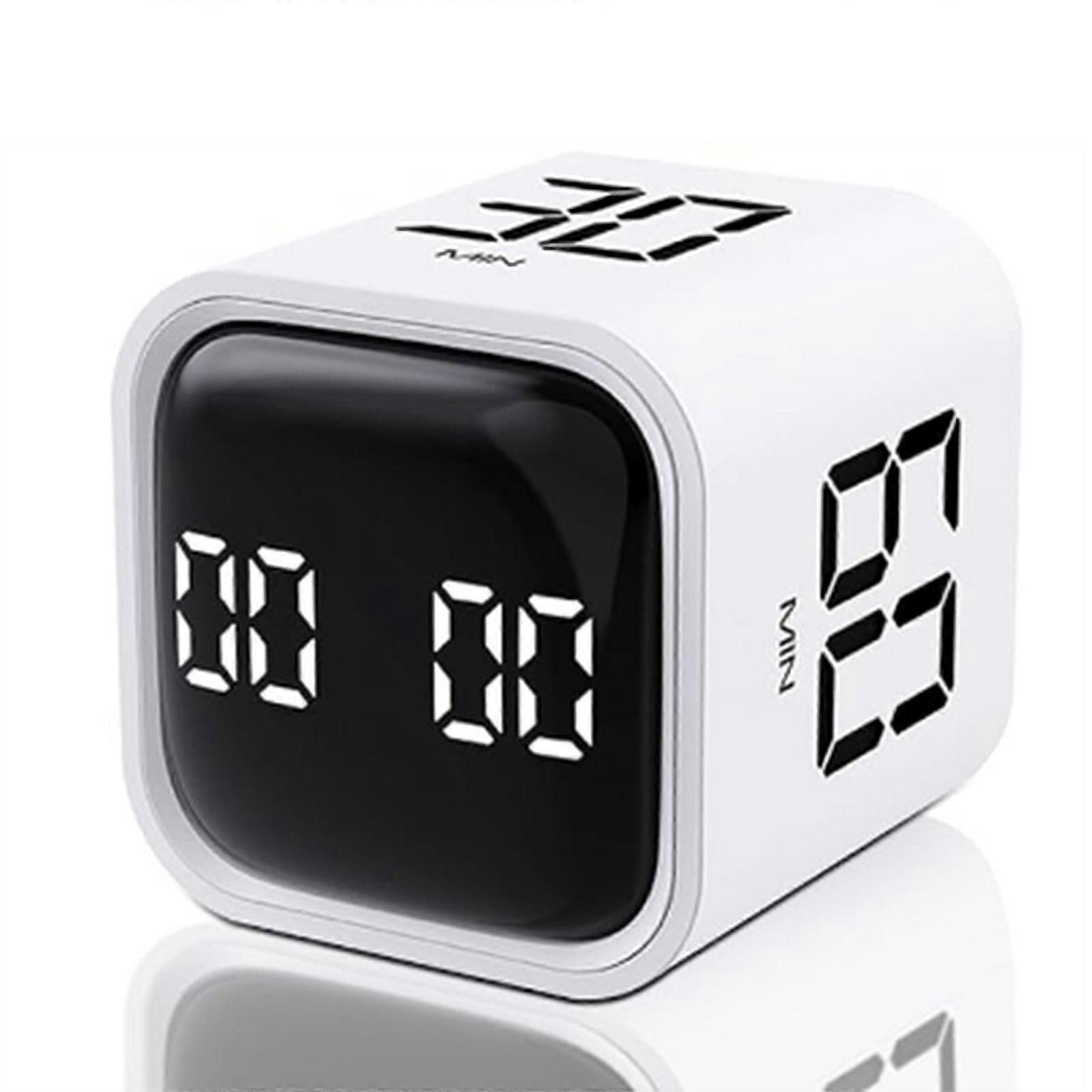 Square ,Rotation ,5/10/30/60 Minutes and Custom Countdown,Productivity ,For Tasks,Work,Study(White)