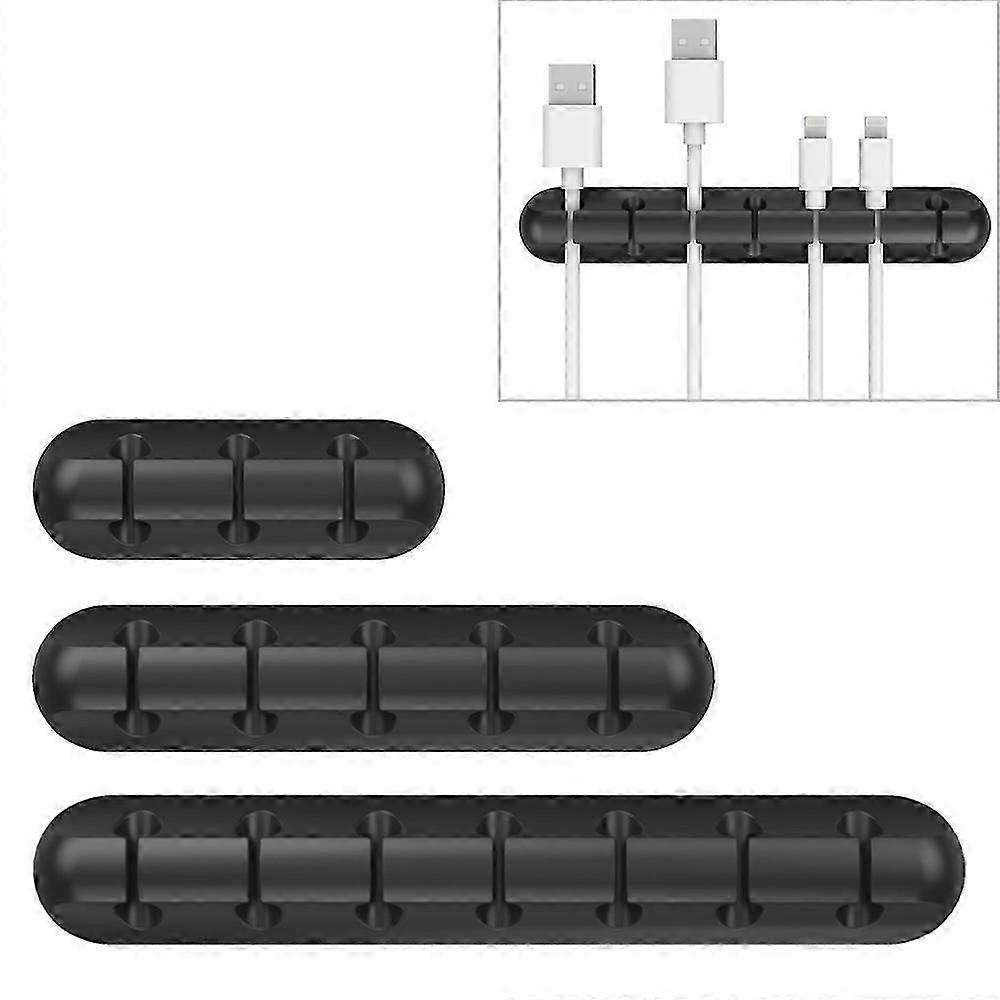 QS-357 3 PCS Desktop Charging Data Cable Organizer Winder Set