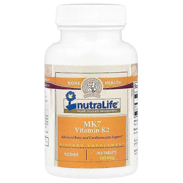 NutraLife, MK7 Vitamin K2, 100 mcg, 365 Tablets