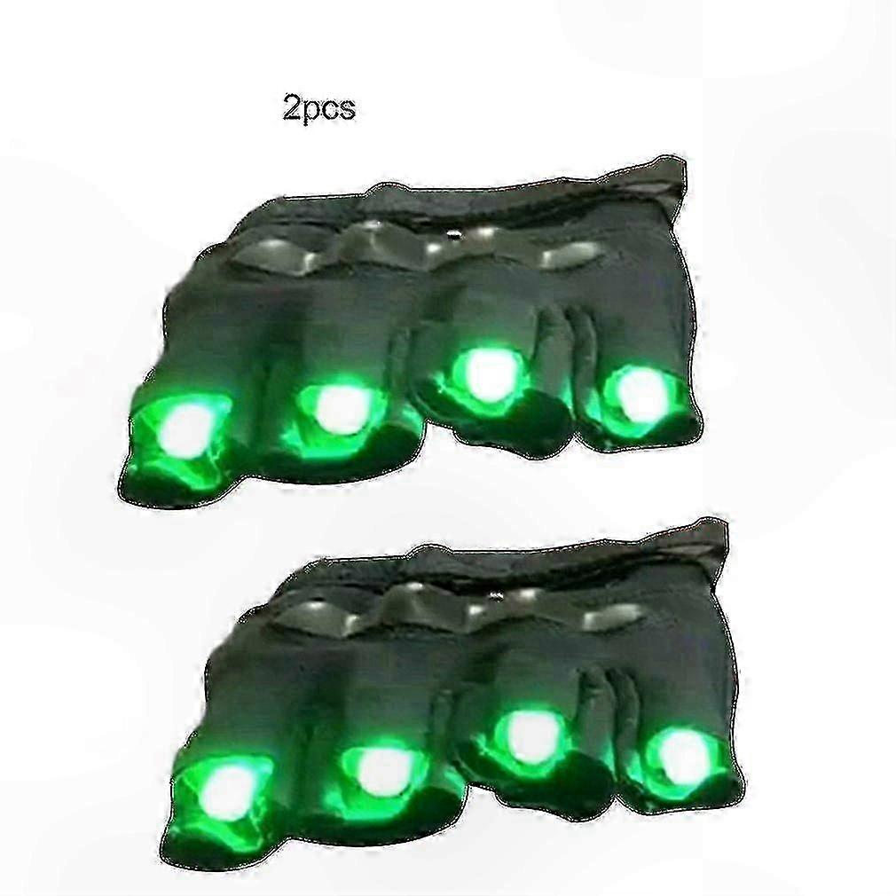 Green Laser Gloves for Dancing, DJ Mechanical LED Props, High-Quality Performance Accessory