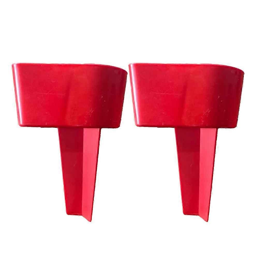 Reusable Beach Drink Holders Stable Beach Sand Coasters Red