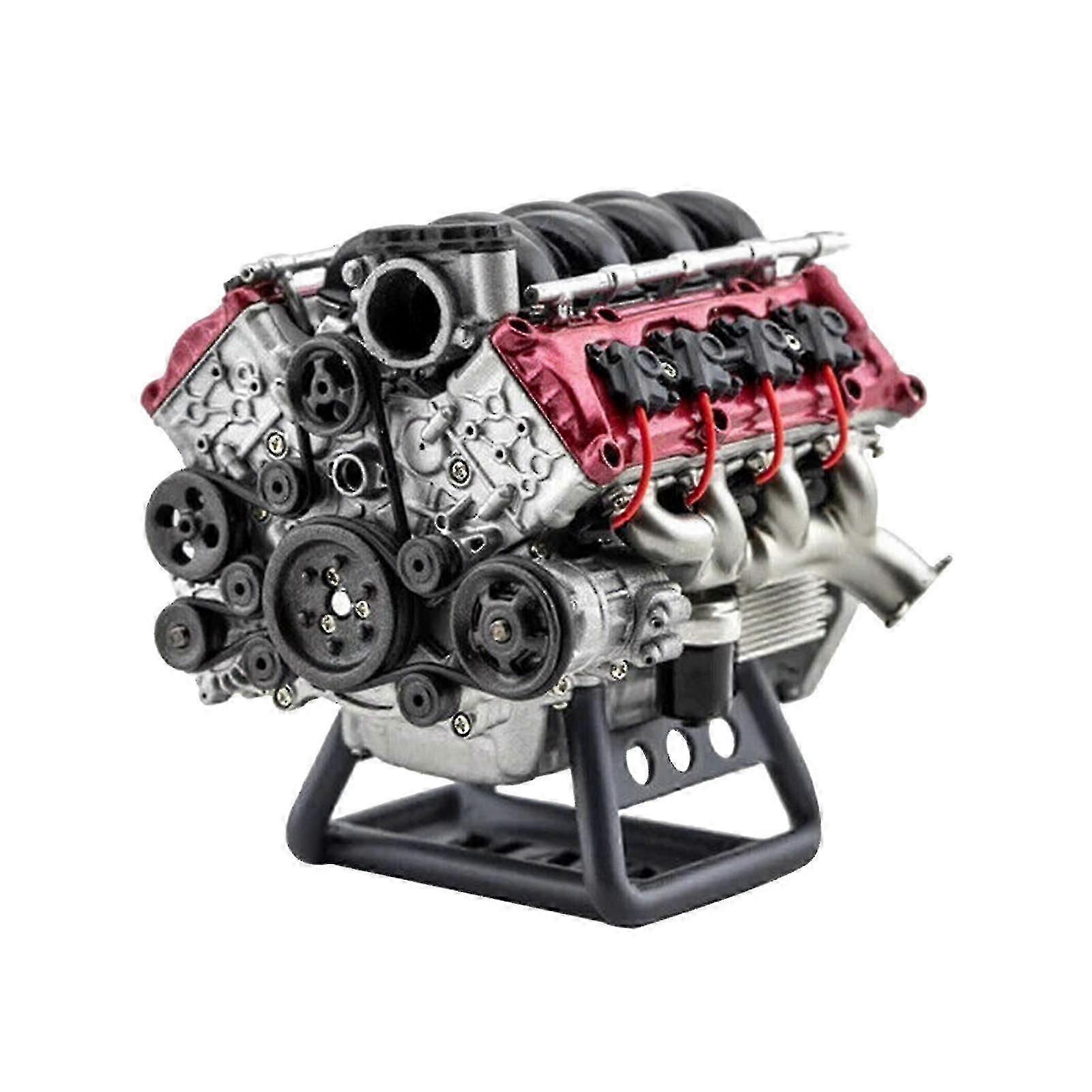 طقم بناء نموذج معدني لمحرك V8 DIY ، نسخة طبق الأصل من محرك الاحتراق الداخلي ، هواية حرفية للبالغين jk