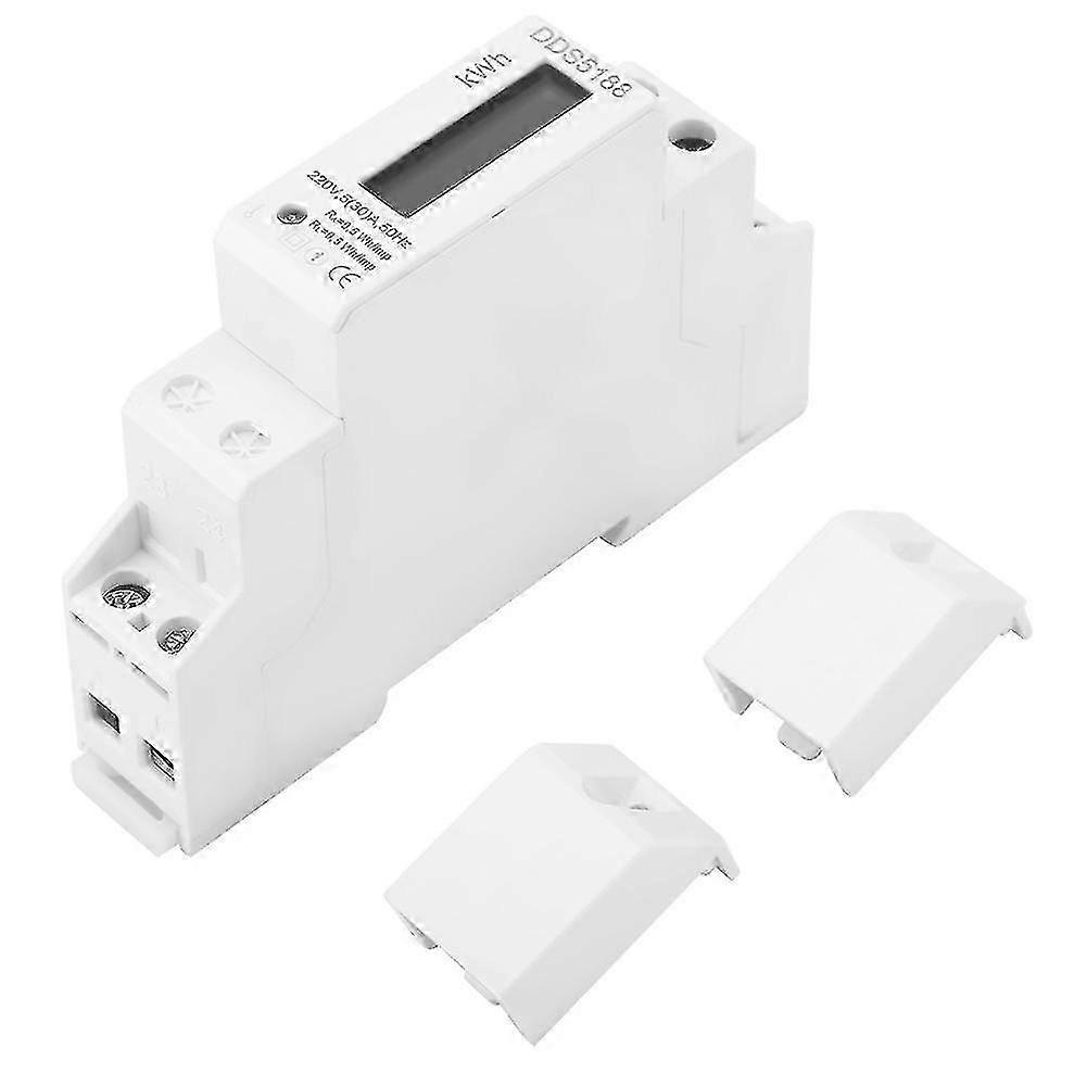 Digital LCD Single Phase Din Rail 5-30A Electronic Energy KWh Meter
