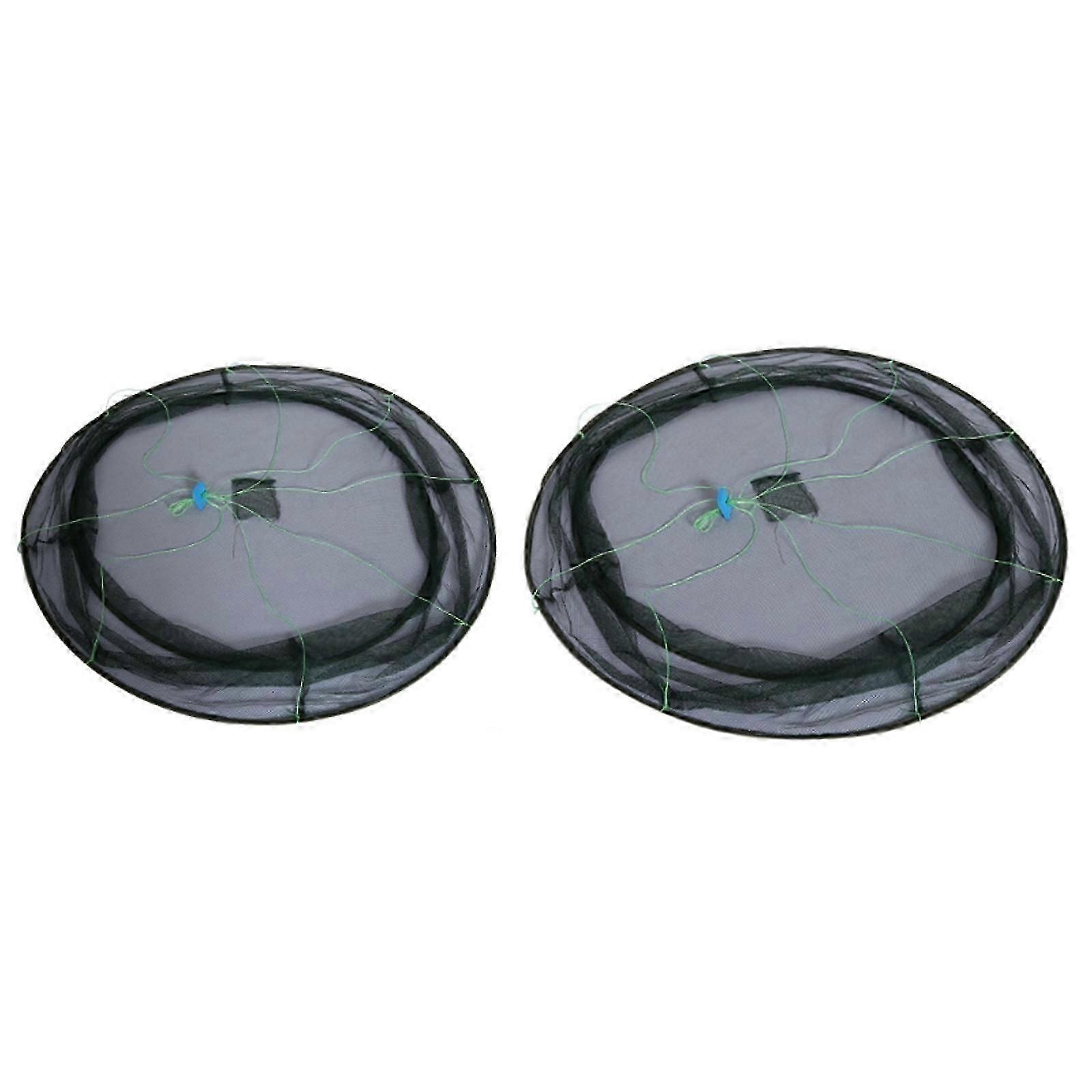 Large Fishing Net Collapsible Fish Landing Net Knotless Fishing Net Safety Foldable Fly Fishing Net Durable Dip Fish Net  100cm