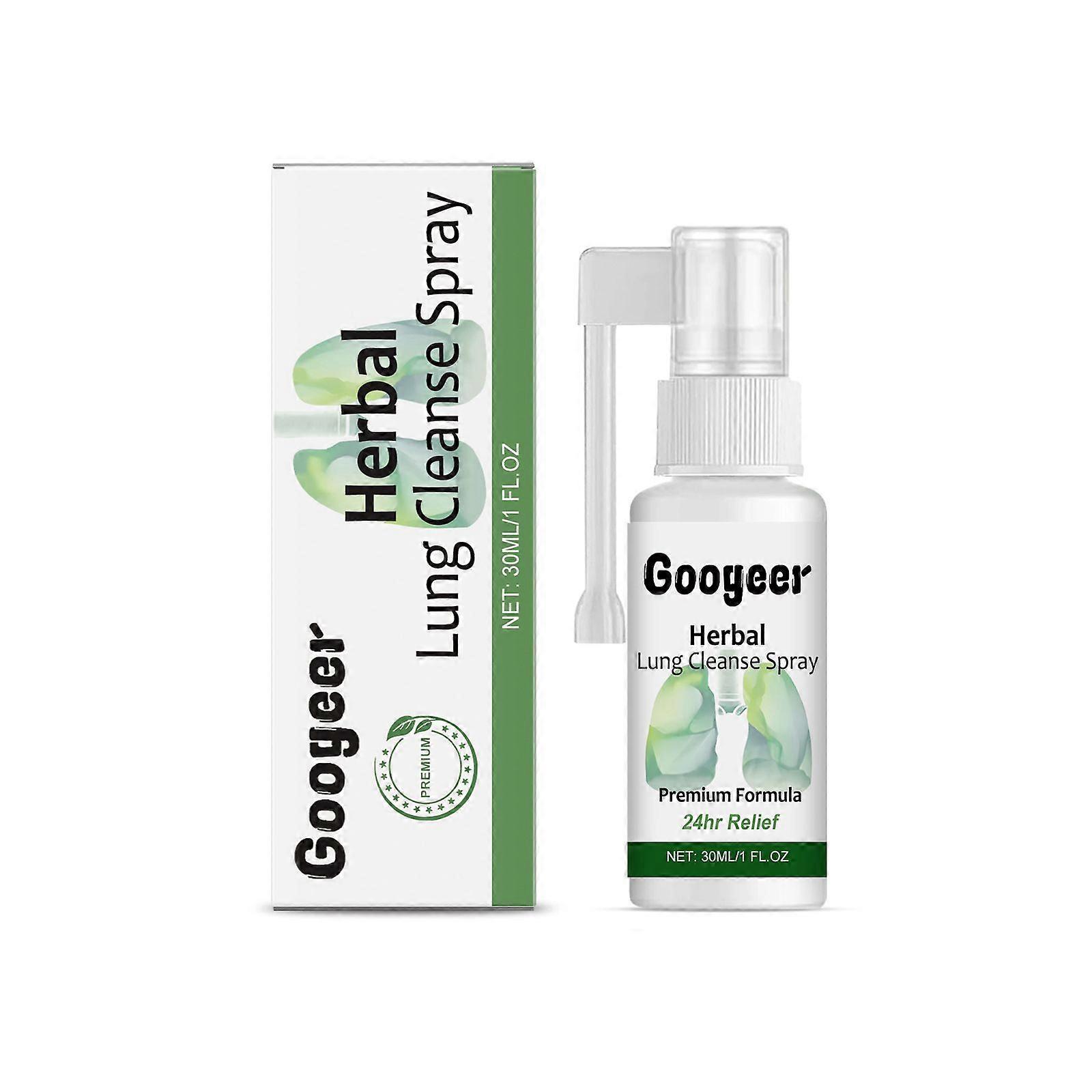 Googeer urtebasert lungespray for kroppsbehandling