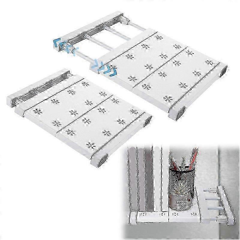 2 Pcs School Locker Shelf Organizer - Adjustable Locker Divider Mate Easy to Install for Extending Locker Use Space