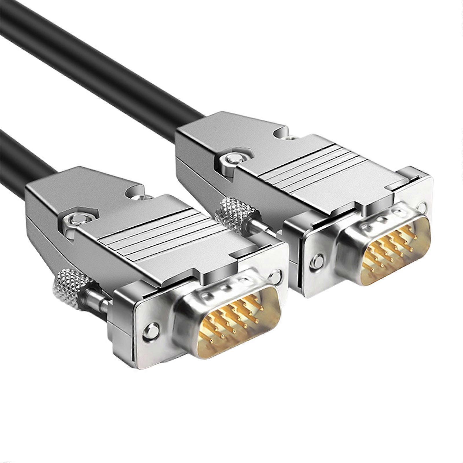 High Resolution SVGA Monitor Cable HDB15 Male/Female 150cm Double Shielded For Projectors And PC Connection Multicolor