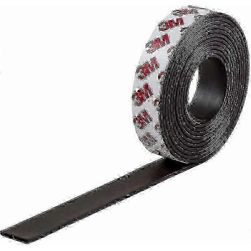 Adhesive Magnetic Strip with 3M Glue | Self-adhesive magnetic soft strip for organizing, Width*thickness*length 20mm*2.0mm*10m-Yvan