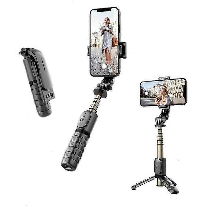 3 in 1 Bluetooth Selfie Stick, Mini Selfie Stick Tripod Smartphone, Extendable 360 Rotation Tripod with Detachable Remote Control