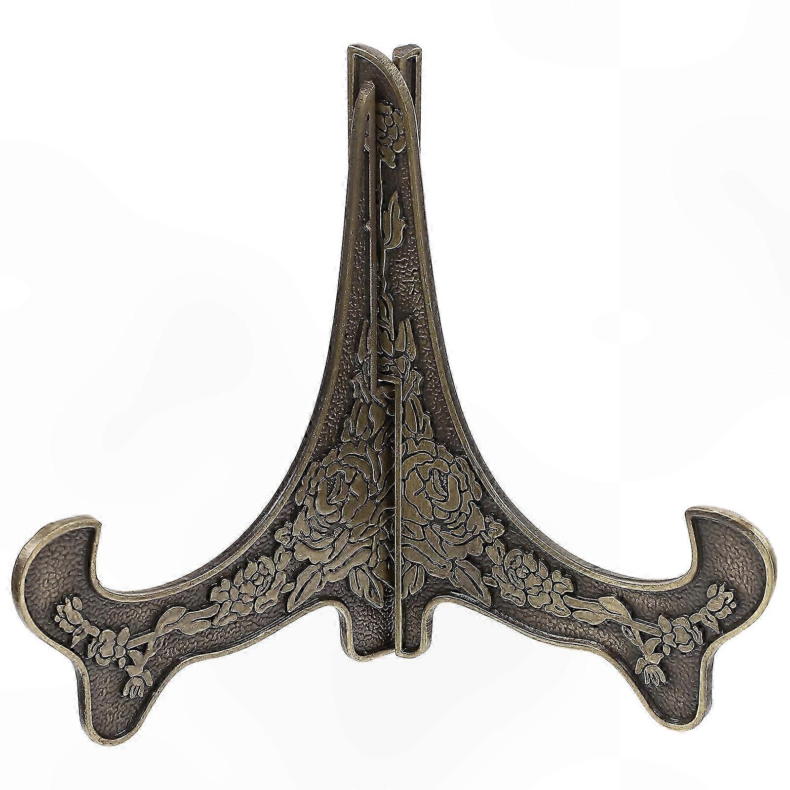 Zinc Alloy Plate Stand, Decorative Plate Holder, Desktop Display Stand, Picture Frame Stand