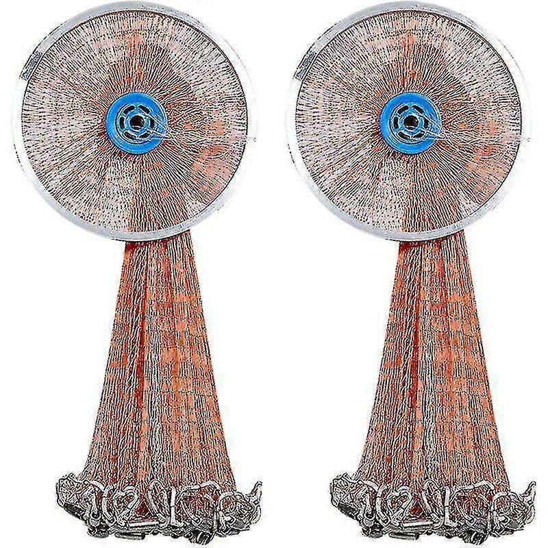 Hand Throw Fishing Cast Net Spin Bait Sinker Mesh Equipment Diameter Full Spread