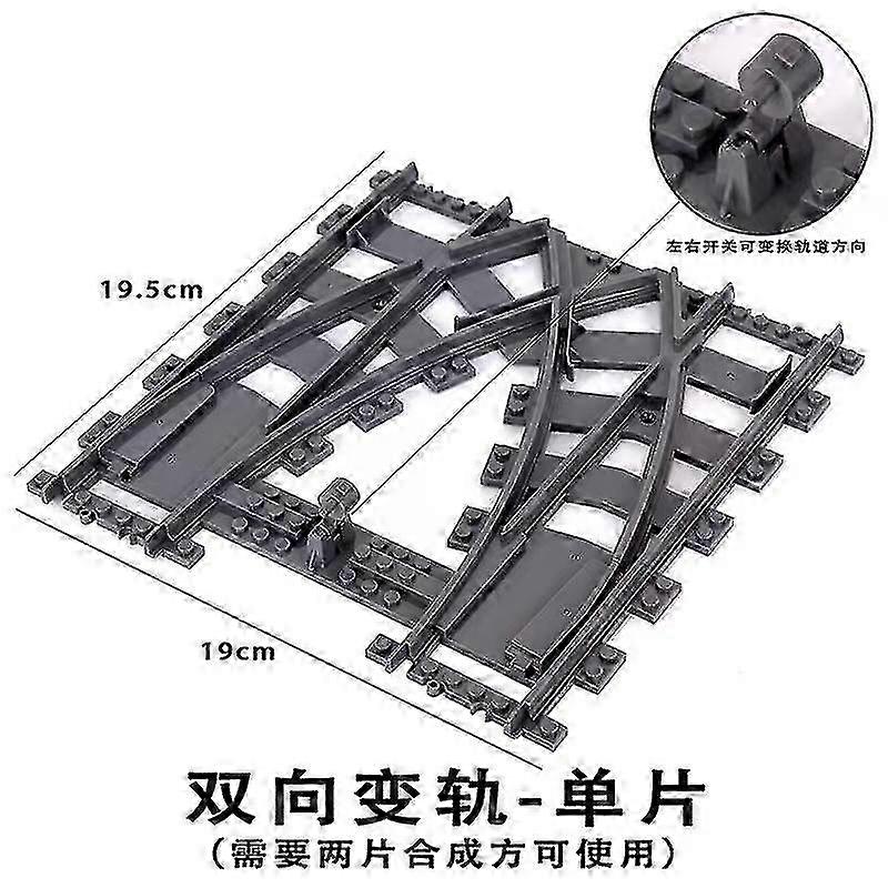 City Trains Parts Bridge Tunnel Model Straight Curved Rail Bricks Soft Flexible Cross Tracks Railway