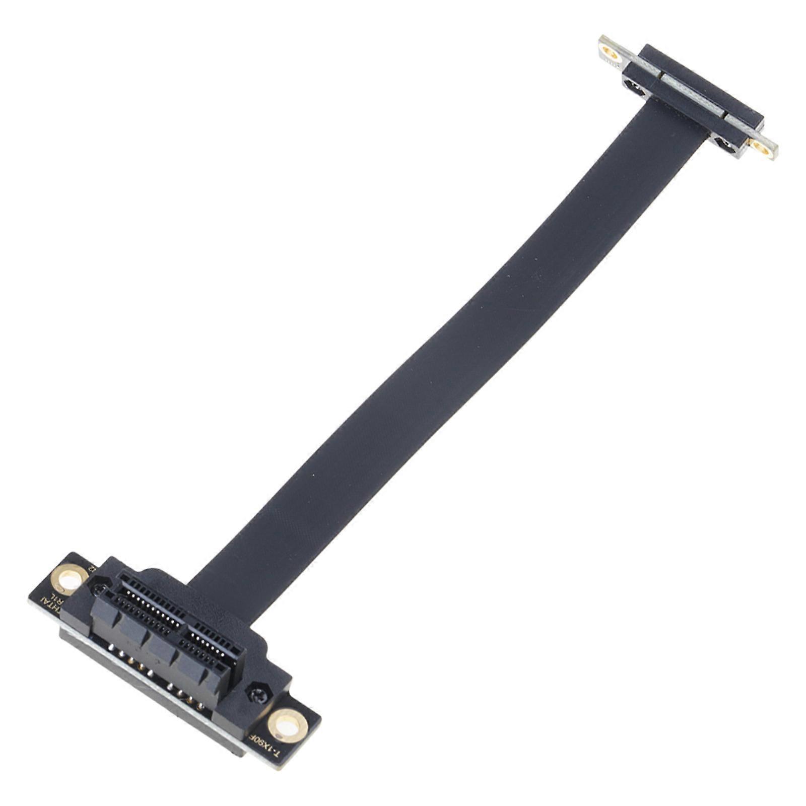 PCI-e PCI Express 36PIN 1X Extension Cable Dual Vertical 90°Right Angle Direction Connector for 1U 2U ATX/BTX-Chassis Multicolor