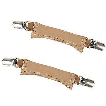 Fersenriemen für Sandalen, elastische Schnürsenkel mit Metallverschlüssen, Fersenhaltebänder aus Leder, Schuhzubehör, braun