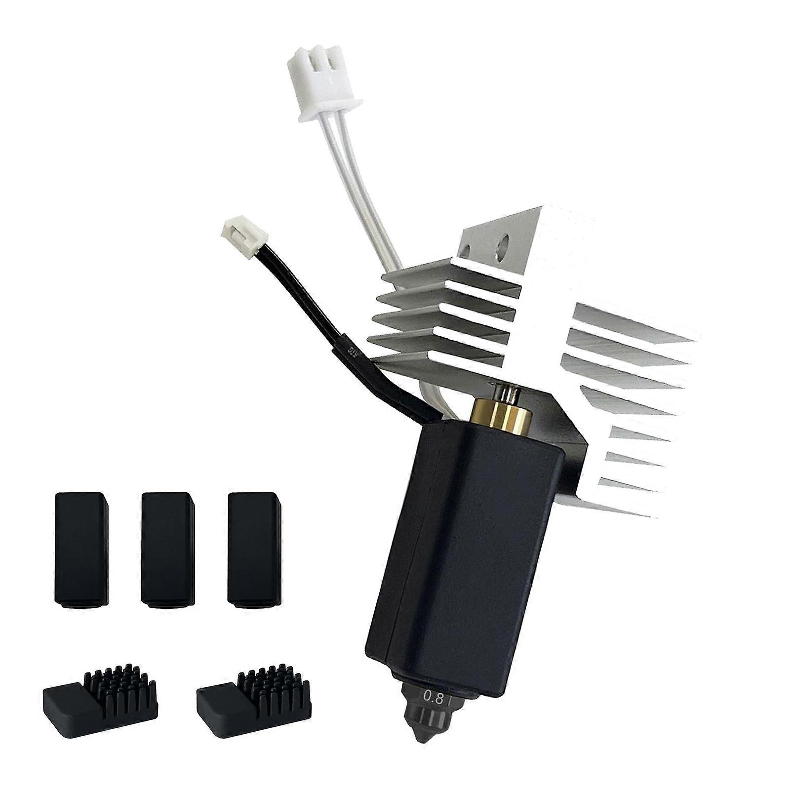 3D Printing Hotend for Centauri Carbon 3D Printer Hotend Hot End Print Head Extruder Kit Heating Block Assembly Replacement  0.8mm