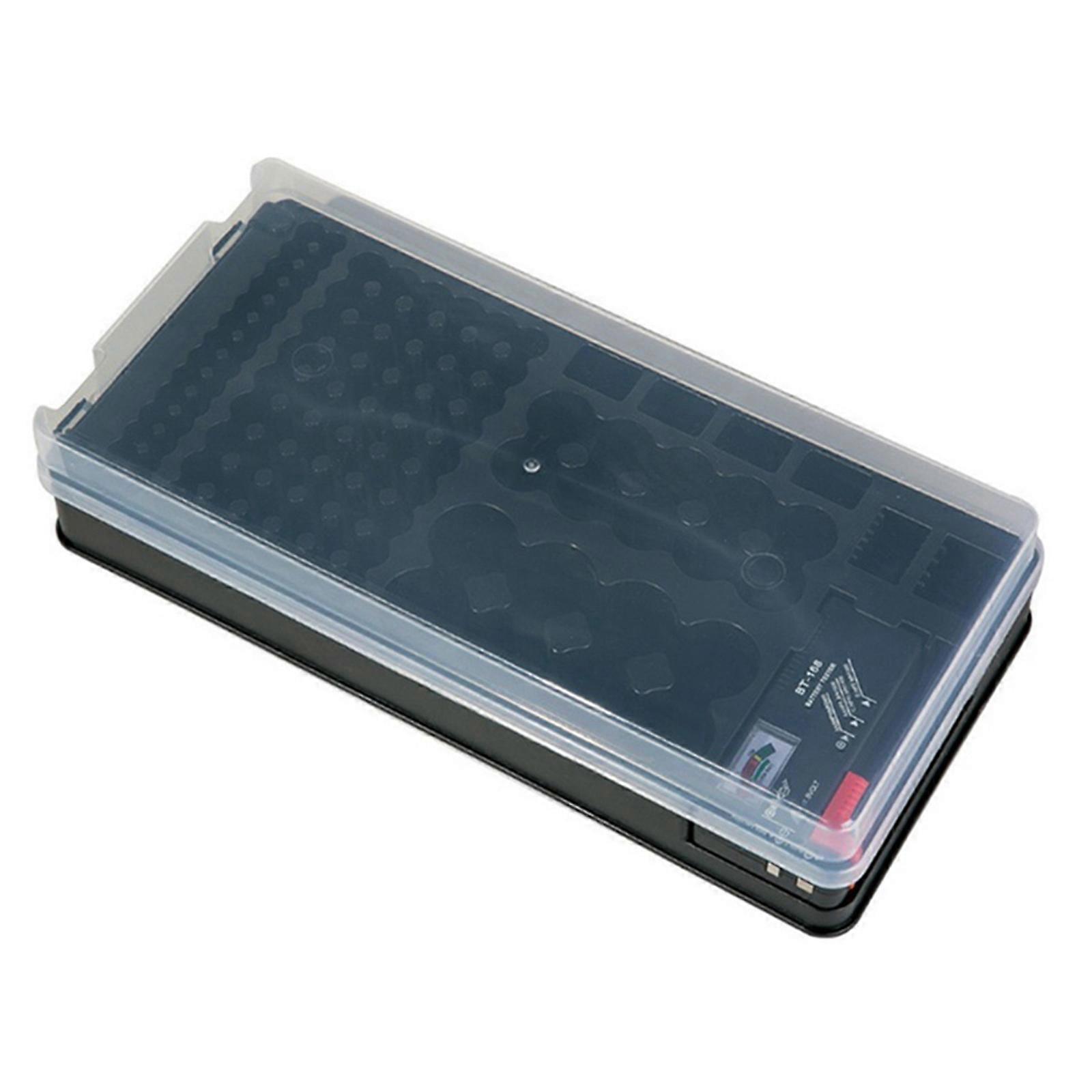 Battery Storage Solution 116 Slots With Testing Capability Interchangeable Inserts Battery Box For Multiple Cell Size Multicolor