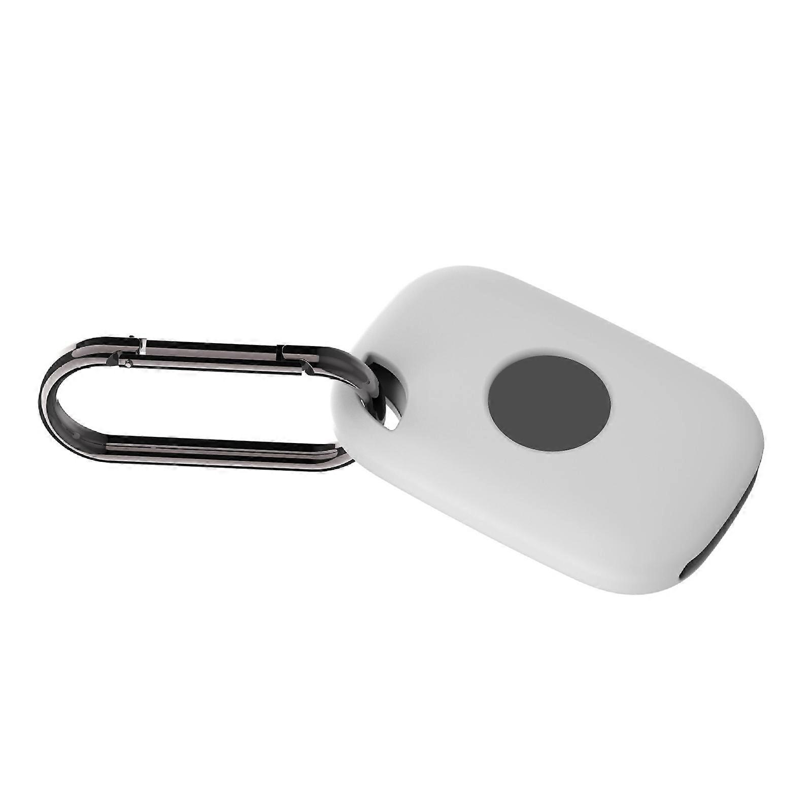 Protective Case Sleeve Shockproof Holder Keyring for Tile Life 360 2024 Locator Trackers Full Coverage Against Wear Drop  White