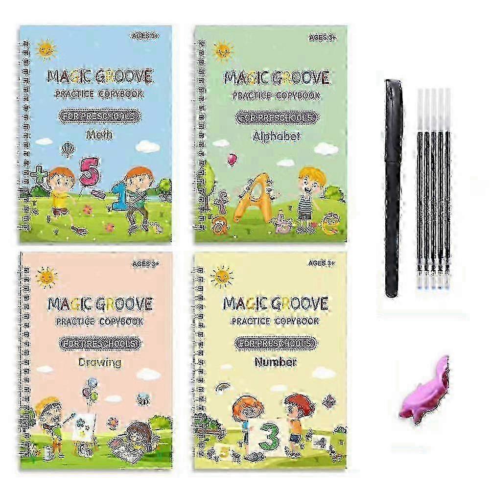 Reusable Groove Writing Practice Book Calligraphy Early