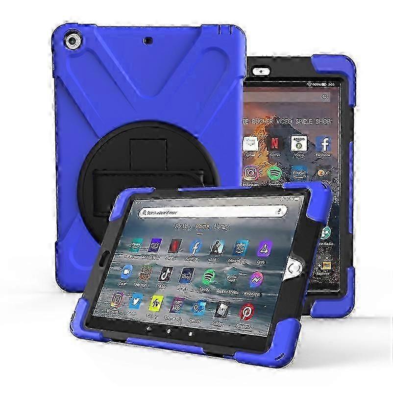 For Amazon fire 7 (2017)(2019) 360 Degree Rotation PC + Silicone Protective Case with Holder & Hand-strap 2025