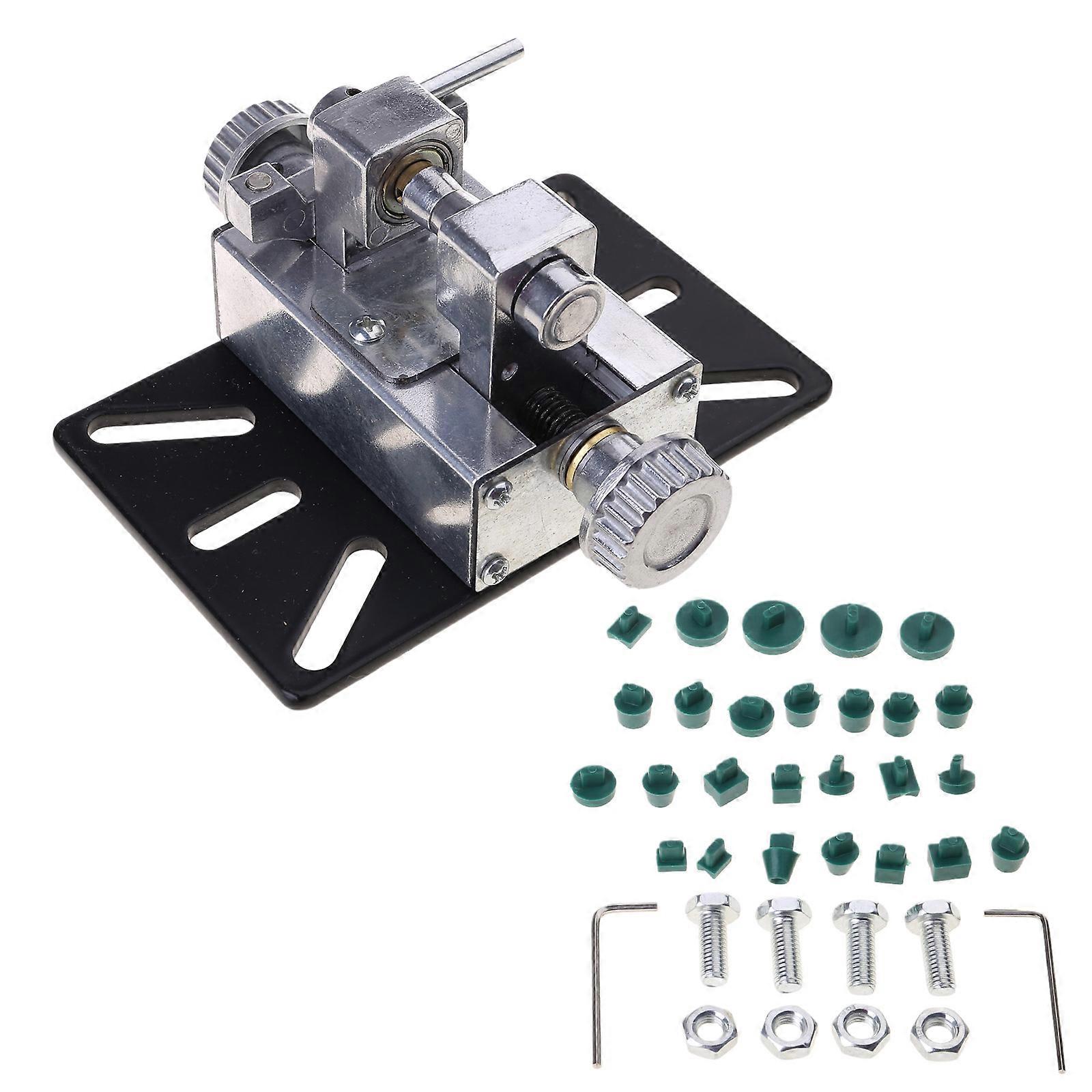 Driller Tool Jewelry Jade Pearls Drilling Machine for Craft and Workshop Use Hole Punch Set with Adjustable Holder Multicolor