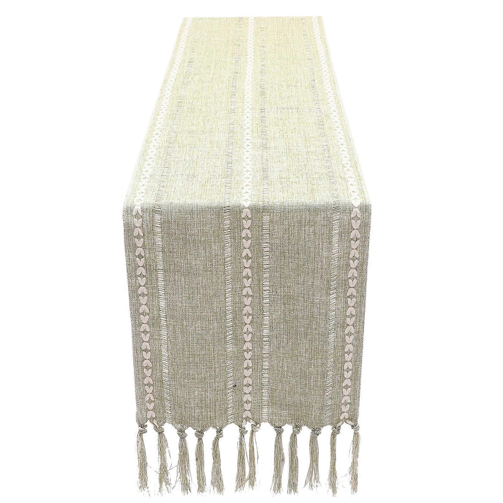 Fall Table Runner Tassel Tablecloth Farmhouse Table Runner Party Table Runner for Home