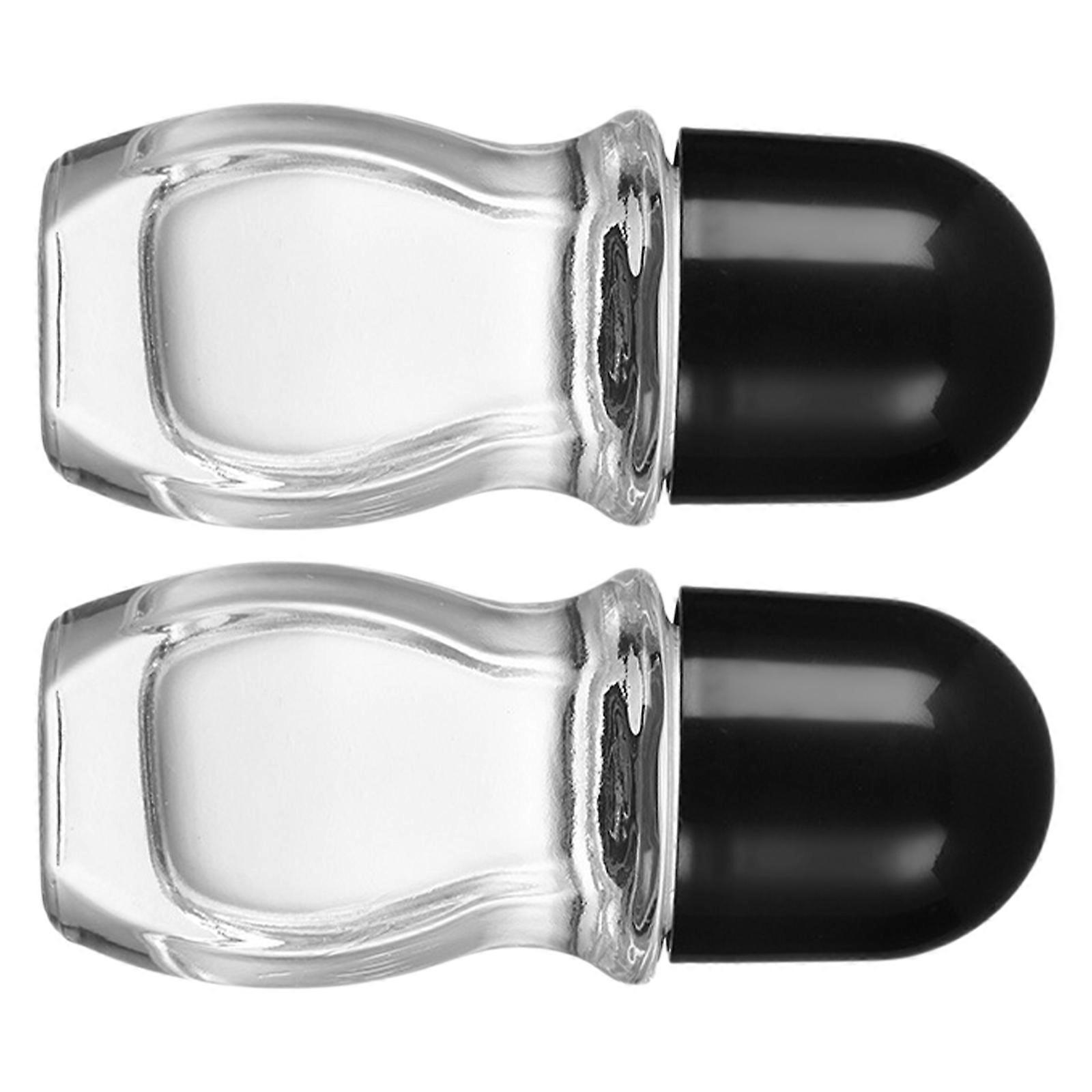 Transparent Glass Bottles Eempty Roller Bottles Clear Travel Storage Containers Leak Proof for Various Liquid Uses Multicolor