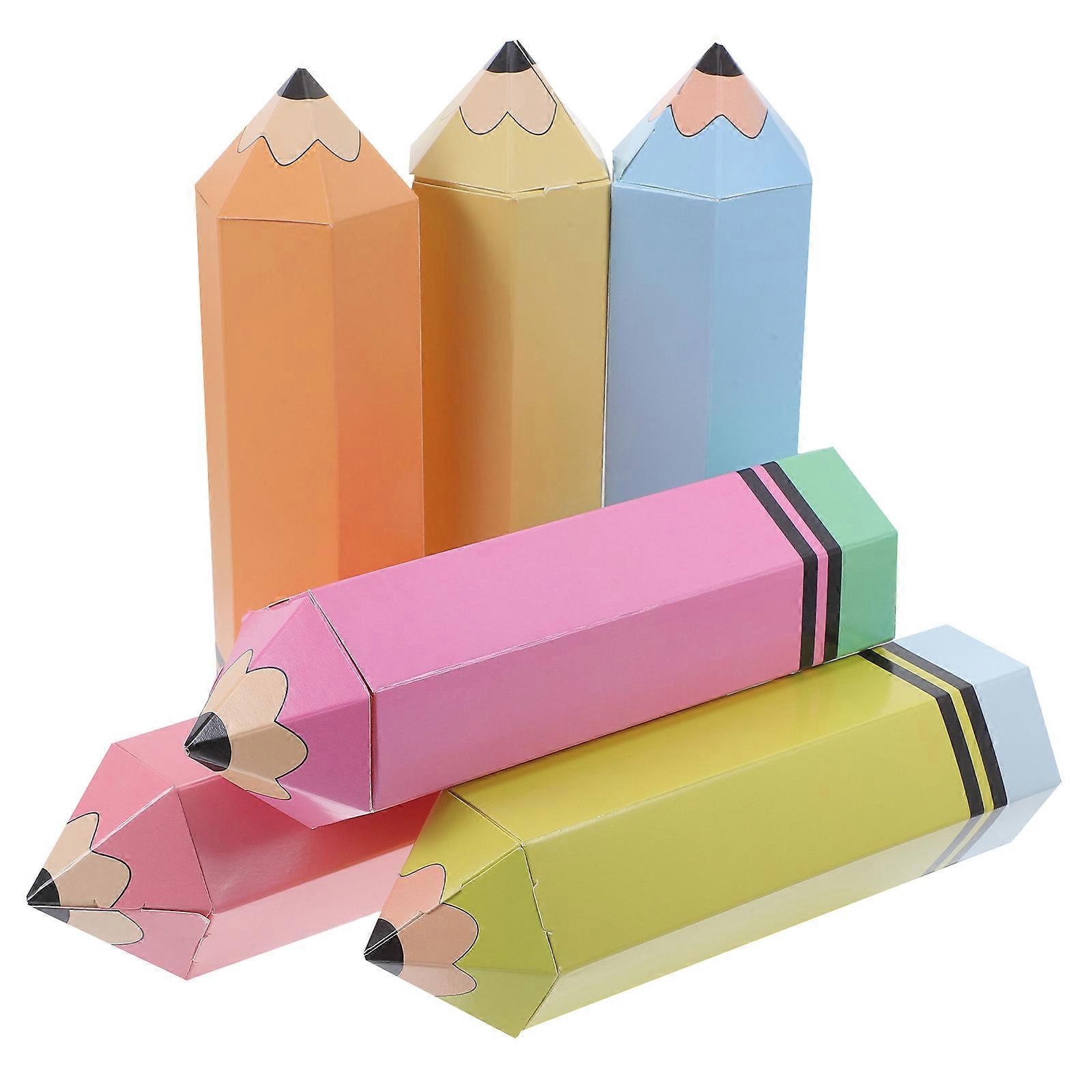 Aluminum Pencil Packaging Box for Packing Use 12Sets Assorted Color Paper Boxes